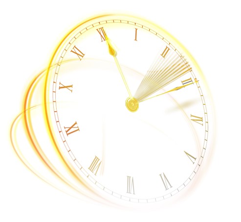 金色时钟图-末世时间表-高清图