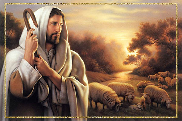 耶稣-好牧人-牧羊图