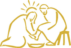 爱的团契-耶稣给彼得洗脚-彼此服侍