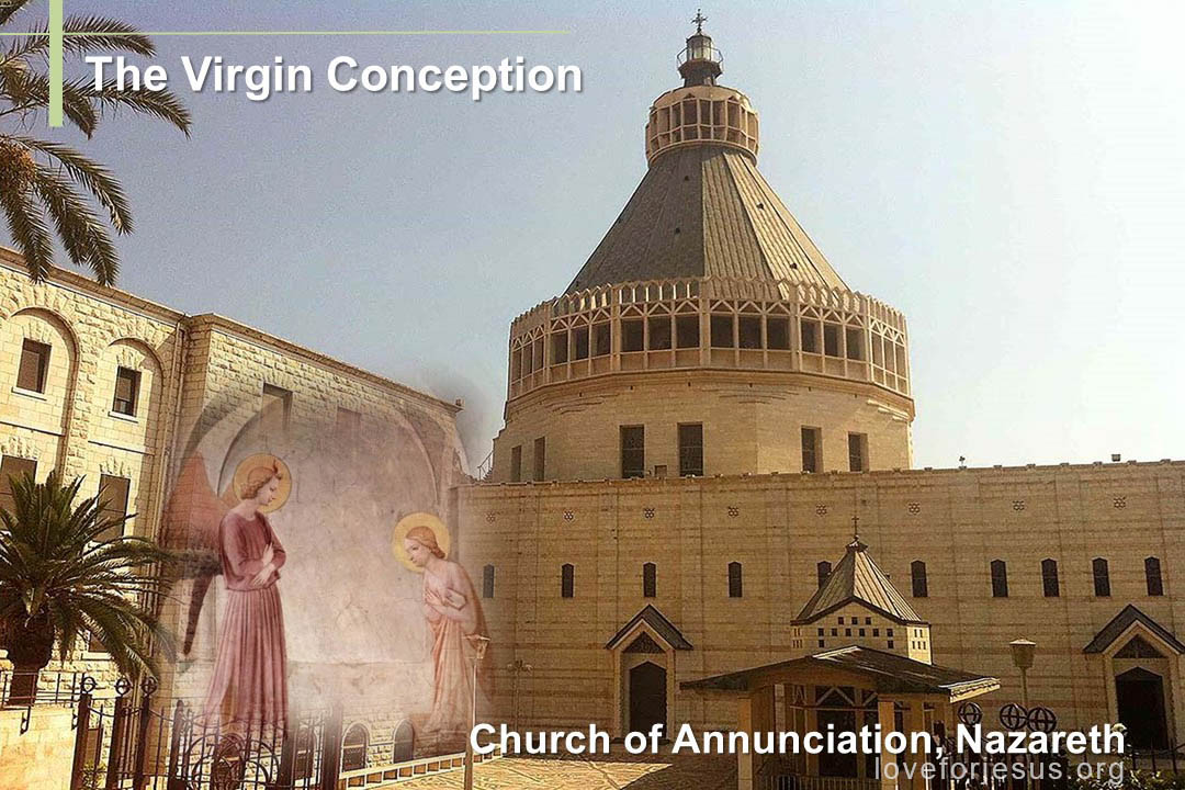 God's messenger spoke to Mary about her conception. Picture: Church of Annunciation in Nazareth