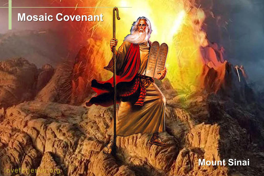 God's covenant with the Israelites through Moses at Mount Sinai