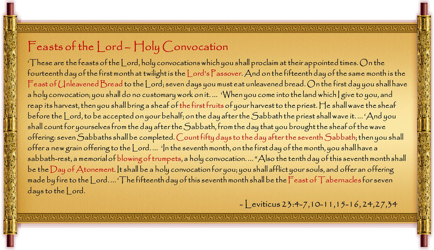 Feasts of the Lord - Holy Convocation
