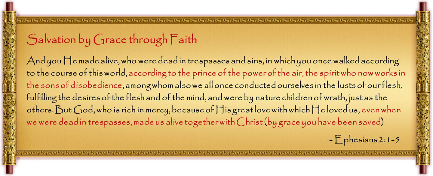 Salvation by grace through faith - Ephesians 2:1-5