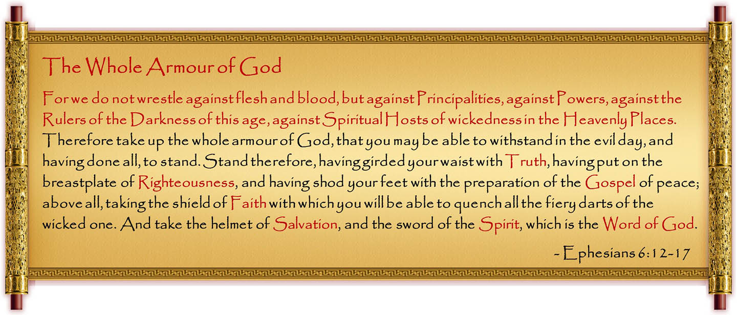 The full armour of God - Ephesians 6:12-17