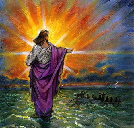 耶稣履海神迹 -《约翰福音》6:16-21